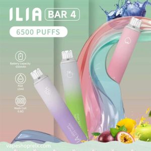 ILIA BAR 4 6500口一次性電子煙/拋棄式/哩啞4代/持久電量 24H發貨
