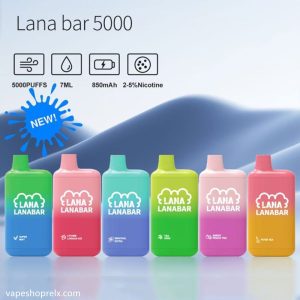 LANA 5000口拋棄式電子煙 lana大容量一次性霧化棒 可充電/台灣現貨